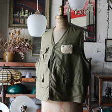画像をギャラリービューアに読み込む, 1950's "AMERICAN FIELD" FISHING VEST (SZ LARGE / GOOD CONDITION)