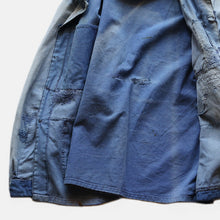 Load image into Gallery viewer, ~1950's FRENCH WORK PATCHWORK JACKET (SZ LARGE / GOOD FADE)