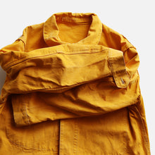 Load image into Gallery viewer, ~1960's FRENCH SEA WORKER CANVAS JACKET (SZ LARGE / RARE STYLE)