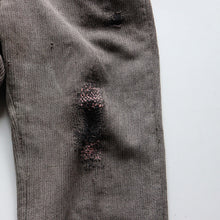 Load image into Gallery viewer, 1940's~ FRENCH WORK PIQUE TROUSER (W31 / BEAUTIFUL HAND REPAIR)
