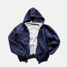Load image into Gallery viewer, 1960's ZIP UP COTTON SWEAT PARKA WITH THERMAL (SZ LARGE / GOOD FADE)