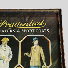 画像をギャラリービューアに読み込む, ~1930's "PRUDENTIAL KNITTING MILLS" WOOD FLAME