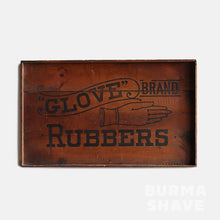 Load image into Gallery viewer, ANTIQUE "GLOVE RUBBERS" WOODEN SIGNBOARD