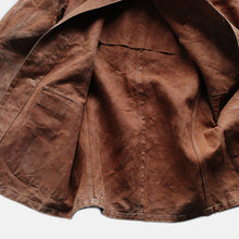 画像をギャラリービューアに読み込む, ~1910's HEAVY DUCK LINEN FRENCH HUNTING COAT (SZ MEDIUM / GOOD CONDITION)