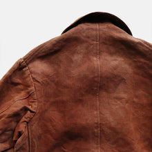 画像をギャラリービューアに読み込む, ~1910's HEAVY DUCK LINEN FRENCH HUNTING COAT (SZ MEDIUM / GOOD CONDITION)
