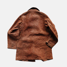 画像をギャラリービューアに読み込む, ~1910's HEAVY DUCK LINEN FRENCH HUNTING COAT (SZ MEDIUM / GOOD CONDITION)
