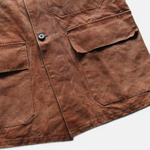 画像をギャラリービューアに読み込む, ~1910's HEAVY DUCK LINEN FRENCH HUNTING COAT (SZ MEDIUM / GOOD CONDITION)