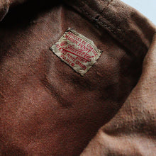 画像をギャラリービューアに読み込む, ~1910's HEAVY DUCK LINEN FRENCH HUNTING COAT (SZ MEDIUM / GOOD CONDITION)