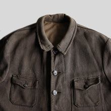 画像をギャラリービューアに読み込む, 1940's~ FRENCH HUNTING PIQUE JACKET (SZ LARGE / GOOD FADED)