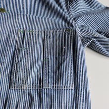 Load image into Gallery viewer, 1950's "OSHKOSH" HICKORY COVERALL (SZ LARGE / GOOD CONDITION)
