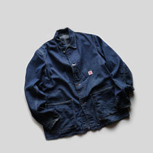 画像をギャラリービューアに読み込む, WW2 ERA "HEADLIGHT" TWO POCKET DENIM COVERALL (SZ 42-44 / GOOD CONDITION)
