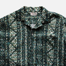 Load image into Gallery viewer, ~1960's HAWAIIAN BATIK S/S SHIRT (SZ LARGE / GOOD CONDITION)
