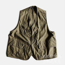画像をギャラリービューアに読み込む, 1950's "AMERICAN FIELD" HALF MOON FISHING VEST (SZ LARGE / GOOD CONDITION)