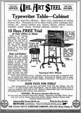 Load image into Gallery viewer, ANTIQUE "TOLEDO" JAPANNED TYPEWRITER INDUSTRIAL TABLE