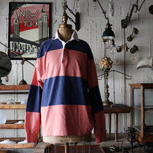 画像をギャラリービューアに読み込む, OLD "J-CREW" COTTON RUGBY SHIRT (SZ LARGE / AROUND 1990's)