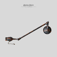 画像をギャラリービューアに読み込む, ANTIQUE "FARIES" WALL LAMP (JAPANNED FINISH / NO.1052)