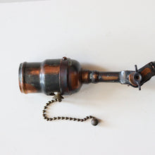 画像をギャラリービューアに読み込む, ANTIQUE "FARIES" WALL LAMP (JAPANNED FINISH / NO.1052)