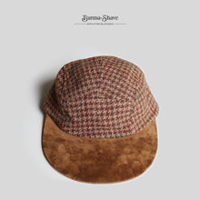 画像をギャラリービューアに読み込む, AROUND 1990's LONG BILL OUTDOOR CAP (ONE SIZE FITS ALL / BROWN HOUNDSTOOTH)