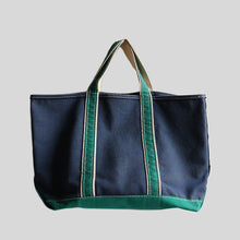 Load image into Gallery viewer, 1980's "L.L.BEAN" DELUXE TOTE (NAVY×GREEN / GOOD CONDITION)