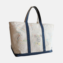 画像をギャラリービューアに読み込む, 1980's "L.L.BEAN" BOAT AND TOTE WITH HAND PAINT