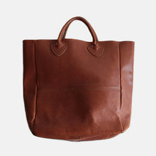 画像をギャラリービューアに読み込む, 1980's "L.L.BEAN" LEATHER BIG TOTE (GOOD CONDITION)
