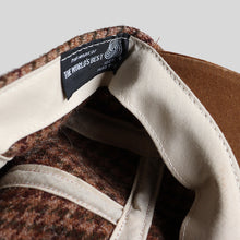 画像をギャラリービューアに読み込む, AROUND 1990's LONG BILL OUTDOOR CAP (ONE SIZE FITS ALL / BROWN HOUNDSTOOTH)