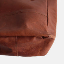 画像をギャラリービューアに読み込む, 1980's "L.L.BEAN" LEATHER BIG TOTE (GOOD CONDITION)