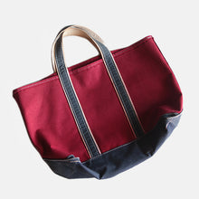 画像をギャラリービューアに読み込む, 1980's "L.L.BEAN" BOAT & TOTE (RED & NAVY)