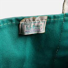 画像をギャラリービューアに読み込む, 1980's "L.L.BEAN" DELUXE CANVAS TOTE BAG (GREEN×NAVY)
