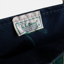 画像をギャラリービューアに読み込む, 1980's "L.L.BEAN" DELUXE TOTE (NAVY×GREEN / VERY GOOD CONDITION)