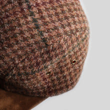 画像をギャラリービューアに読み込む, AROUND 1990's LONG BILL OUTDOOR CAP (ONE SIZE FITS ALL / BROWN HOUNDSTOOTH)