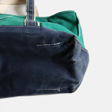 画像をギャラリービューアに読み込む, 1980's "L.L.BEAN" DELUXE CANVAS TOTE BAG (GREEN×NAVY)