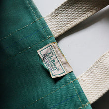 画像をギャラリービューアに読み込む, 1980's "L.L.BEAN" DELUXE TOTE (SZ MEDIUM / NAVY×GREEN / BEAUTIFUL FADE)