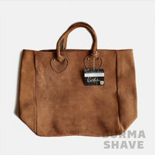 画像をギャラリービューアに読み込む, 1980's "BROOKSTONE" SUEDE LEATHER TOTE (DEADSTOCK)