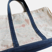 画像をギャラリービューアに読み込む, 1980's "L.L.BEAN" BOAT AND TOTE WITH HAND PAINT