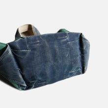 画像をギャラリービューアに読み込む, 1980's "L.L.BEAN" DELUXE TOTE (SZ MEDIUM / NAVY×GREEN / BEAUTIFUL FADE)