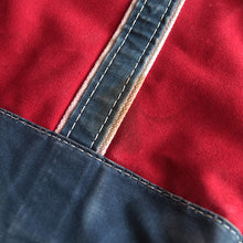 画像をギャラリービューアに読み込む, 1980's "L.L.BEAN" DELUXE CANVAS TOTE BAG (RED×NAVY)