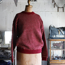 Load image into Gallery viewer, ~1980's "L.L.BEAN" WOOL SWEATER (SZ MEDIUM / BIRD'S EYE)