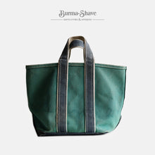 画像をギャラリービューアに読み込む, 1980's "L.L.BEAN" DELUXE TOTE (SZ MEDIUM / NAVY×GREEN / BEAUTIFUL FADE)