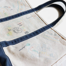 画像をギャラリービューアに読み込む, 1980's "L.L.BEAN" BOAT AND TOTE WITH HAND PAINT