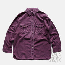 Load image into Gallery viewer, 1990's "EDDIE BAUER" CHAMOIS SHIRT (SZ FITS LIKE MEDIUM / PURPLE)