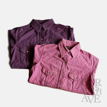 Load image into Gallery viewer, 1990's "EDDIE BAUER" CHAMOIS SHIRT (SZ FITS LIKE MEDIUM / PURPLE)