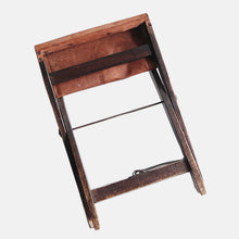 Load image into Gallery viewer, ANTIQUE FOLDING LETHER CHAIR