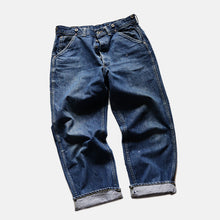 Load image into Gallery viewer, ~1970's "LEE" BOSS OF THE RORD DENIM DUNGAREES (W34×L28 / GOOD INDIGO)