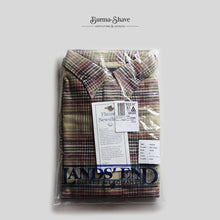 画像をギャラリービューアに読み込む, 1990's~ "LAND'S END" TRIPLE-BRUSHED FLANNEL B.D SHIRT (SZ LARGE / DEADSTOCK)