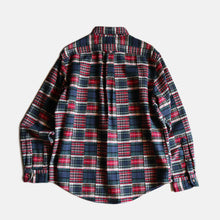 Load image into Gallery viewer, "LAND'S END" PATCHWORK PLAID FLANNEL SHIRT (SZ LARGE / GOOD CONDITION)