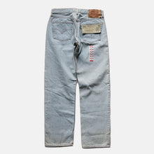 Load image into Gallery viewer, 1990's "LEVI'S" 501 WHITE WASHED DENIM (W33×L30 / DEADSTOCK)