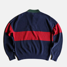 画像をギャラリービューアに読み込む, 1990's "LANDS END" HENRY NECK COTTON PULLOVER (SZ LARGE)