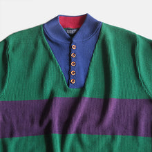 画像をギャラリービューアに読み込む, 1990's "LANDS END" COTTON PULLOVER KNIT (MEDIUM)