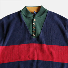 画像をギャラリービューアに読み込む, 1990's "LANDS END" HENRY NECK COTTON PULLOVER (SZ LARGE)